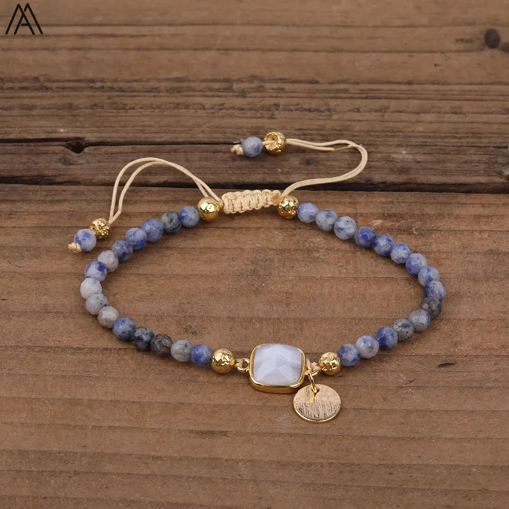 Natural Stone Beaded Bracelet