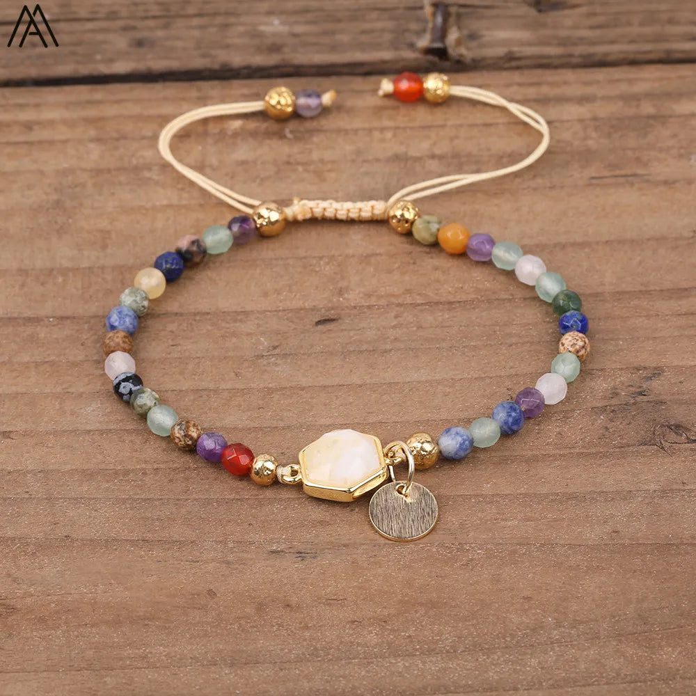Natural Stone Beaded Bracelet